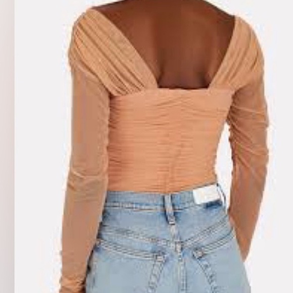 ALC Ruched Tan Top - Picture 7 of 12